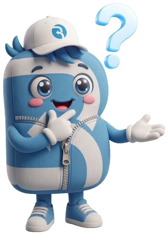 Binko, the Bin khamis mascot, presenting the answers